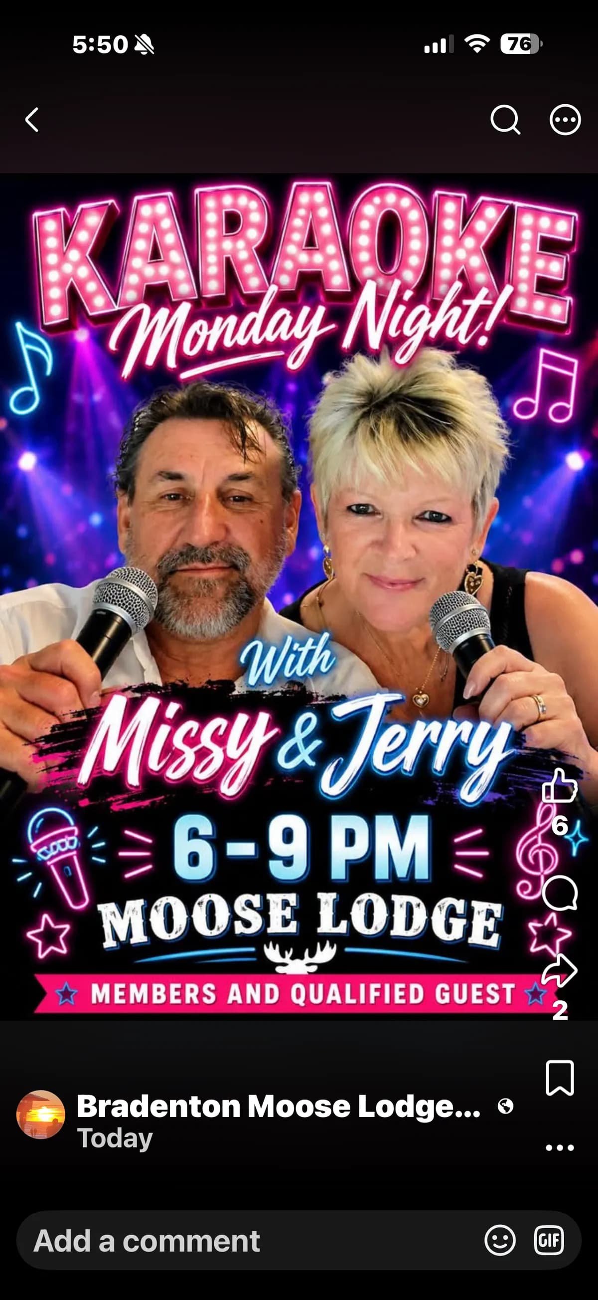Missy and Jerry karaoke