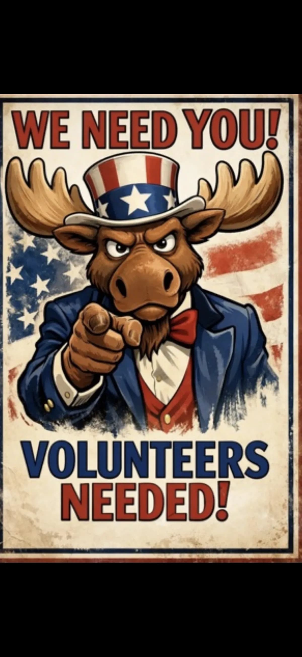 VOLUNTEERS NEED!